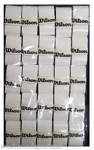 WILSON PRO OVERGRIP PLAYER WHITE (25 PACK) TENNIS GRIP SQUASH, BADMINTON