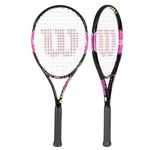 Wilson Burn 100 LS Pink Unstrung Tennis Racquet, Grip Size: 4-1/4