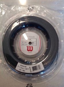 Wilson Revolve 17G/1.25mm Tennis String Reel (660ft/200m) - Black