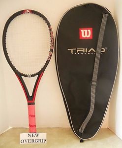 Wilson Triad Hammer 5.0 MP 98 Tennis Racquet 4 3/8-EUC + Easy on Arm