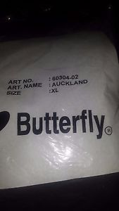 TABLE TENNIS BUTTERFLY WARM UP CLOTHING SHORTS & PANTS XL AUCKLAND