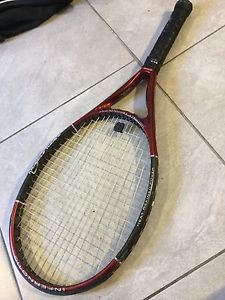 Dunlop Muscle Weave Hotmelt INFERNO OS 110 Tennis Racquet 4 3/8 Good Condition