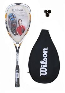 Wilson Hyper Hammer 145 Raquette De Squash + Balles De 3 Squash