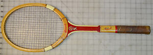 Vintage Bancroft Laminated Wood Tennis Racket 4-5/8" Ash Frame