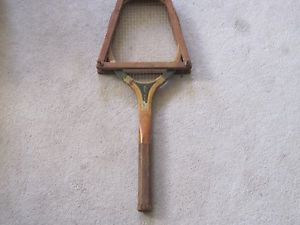 Antique Vintage Wilson Wil Oak Wooden Tennis Racquet Racket with Wood Press