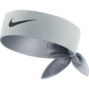 Nike Tennis Headband Bandana 646191-076 Gray Black Federer Nadal NWT $30 RETAIL
