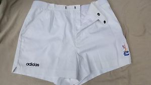 New Adidas Classic white tennis shorts vintage size 34 ATP Tour Lendl stretchy