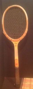 Vintage Kramer Wilson Autograph Model Wooden Tennis Racquet