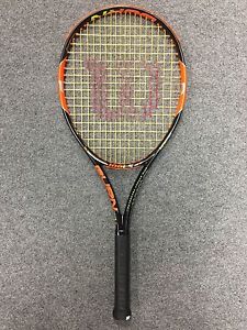 Wilson Burn 100LS STRUNG 4 1/8 (Tennis Racket Racquet 18x16 283g 10oz Lite Spin)