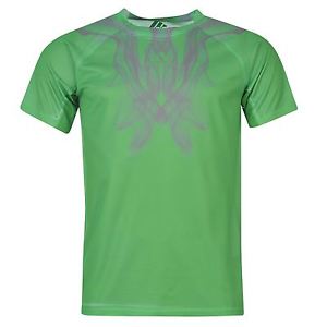 Adidas adiZero Tennis T-Shirt Mens Green Top Tee Shirt