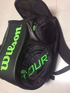 Wilson Tour Large Backpack Molded Black and Lime