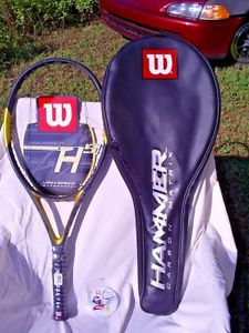 Wilson Hammer 5 Tennis Racket Racquet H5 H 5 with Padded Cover New Old Stock