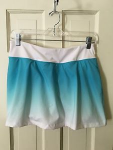 Women's Fila Tennis Outfit Size Medium Turquoise & White Ombré Shelf Bra