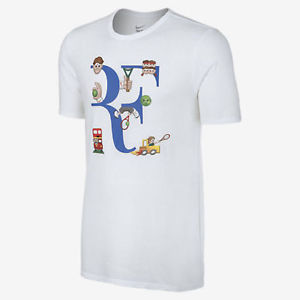 Nike Roger Federer RF Emoji DRI-FIT Tennis Shirt (M XL 2XL) 880482-100 RARE