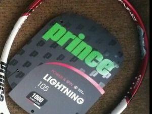 NEW PRINCE LIGHTNING  105  FR3 1000 4-1/4 GRIP, YONEX OVERGRIP AS GIFT.