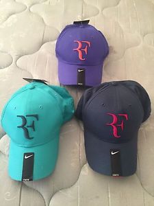 ROGER FEDERER HAT CAP Set Of 3 NIKE TENNIS Collectors Items