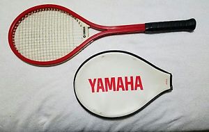 Vintage Yamaha Fiberglass YFG 30 (L 4 3/8) No.3 Tennis Racquet w/Cover