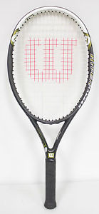 USED Wilso Hyper Hammer 5.3 (110) 4 & 1/2 Pre-Strung Tennis Racquet Racket