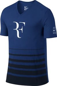 NEW Nike TENNIS COURT PREMIER SHIRT V-NECK TEE SIZE L $40 RF Roger Federer