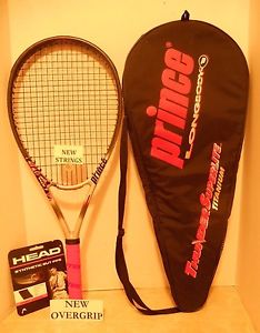 Prince Morph Beam Thunder Superlite OS 115 28"Tennis Racquet 4 1/4-NEW STRINGS