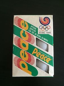 6 Balles De Tennis De Table Marque Peace JO Seoul 1988