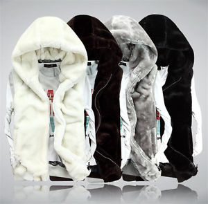 winter jacket vest Women's and men cotton plush down Hooded Parka Outerwear