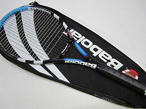 2005 BABOLAT PURE DRIVE TEAM "PLUS" TENNIS RACQUET (4 1/2) NEW GRIP/STRINGS!!