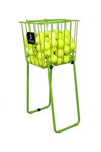 HOPARAZZI Pro Elite 125 Tennis Ball Basket Go-Go-Go Green