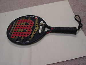 Wilson Hammer Flat Beam Molded Graphite Platform Tennis Paddles/Racquets