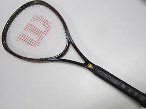 WILSON SLEDGE HAMMER 3.8 STRETCH OVERSIZE RACQUET (4 1/4) NEW GRIP / STRINGS!!!
