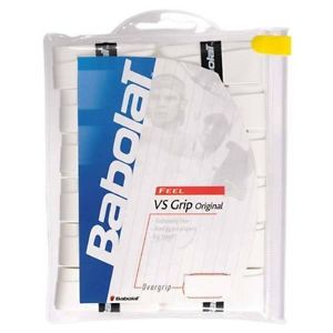 Babolat VS Original OVERGRIP - 12 pack - White - tennis badminton squash