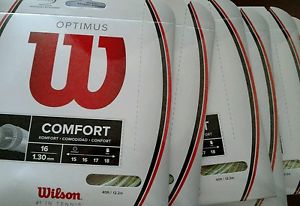 wilson optimus tennis strings 16G 6 sets