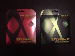 Volkl Cyclone Tour 16G Set + Volkl V-Torque 16G Set Bundle! Brand New Strings =]