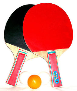 10x Tennis de table Raquette Ensemble avec chaque 3 Balles et 2