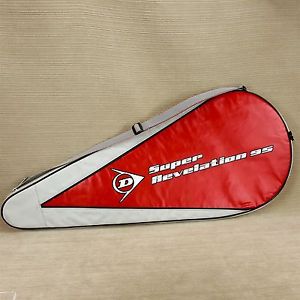 Dunlop Revelation 95 Sports Tennis Racket Cover Zipper Case Red Gray Racketball