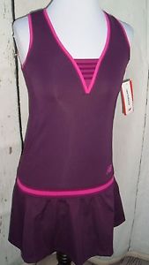 NEW BALANCE TOURNAMENT DRESS TENNIS sz XS PURPLE PINK NB DRY
