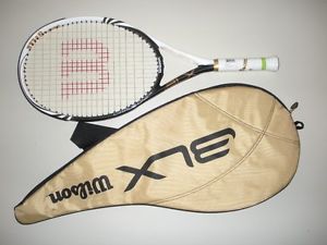 WILSON BLX CIRRUS ONE FX OS 118 TENNIS RACQUET 4 3/8  BRAND NEW (NEW STRINGS)