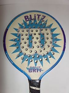 Wilson Blitz 4 1/4 Platform Tennis Paddle (True Grit 390g High Density)