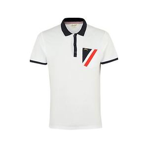 Slazenger Tennis Pocket Polo Shirt Mens White Sports Top Tee T-Shirt