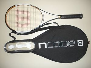 WILSON nCODE nBLADE 98  TENNIS RACQUET 4 1/2 (NEW STRINGS)