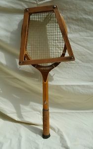 VINTAGE TAD DAVIS Imperial Wooden Tennis Racket Made in USA