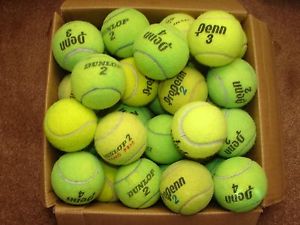50 Used Tennis Balls Penn Wilson Dunlop Pro Penn Gamma,etc.