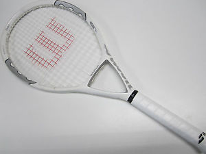 WILSON NCODE N1 N 1 OVERSIZE RACQUET (4 1/2) NEW GRIP / STRINGS!!!