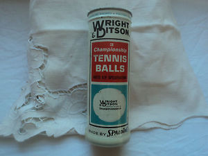 ANTIQUE   VINTAGE  WRIGHT & DITSON  TENNIS  BALLS  MINT  UNOPENED   see pics