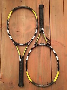 2x Original Babolat Pure Storm Team Midplus - 4 3/8
