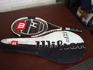 "NEW" WILSON HAMMER 6 CARBON MATRIX OS 110 TENNIS RACQUET 4 1/2"