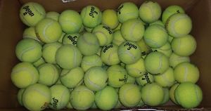 125 Used Mixed brand Tennis Balls for Dog Toys Batting Practice School Chairs