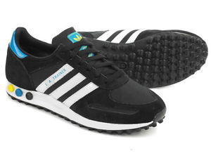 Adidas - LA Trainer Black White Blue - BLACK1/RUNWHT/SUN (Sale)