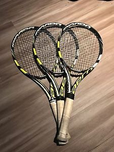 3 Babolat Aero Pro Drive Tennis Racquets 4 3/8 Grip