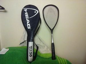Head<>Ti 120 Squash Racquet<>120 Grams<> Overgrip<>Matching Cover<>Nice!